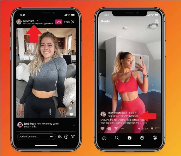 Instagram брендированные теги